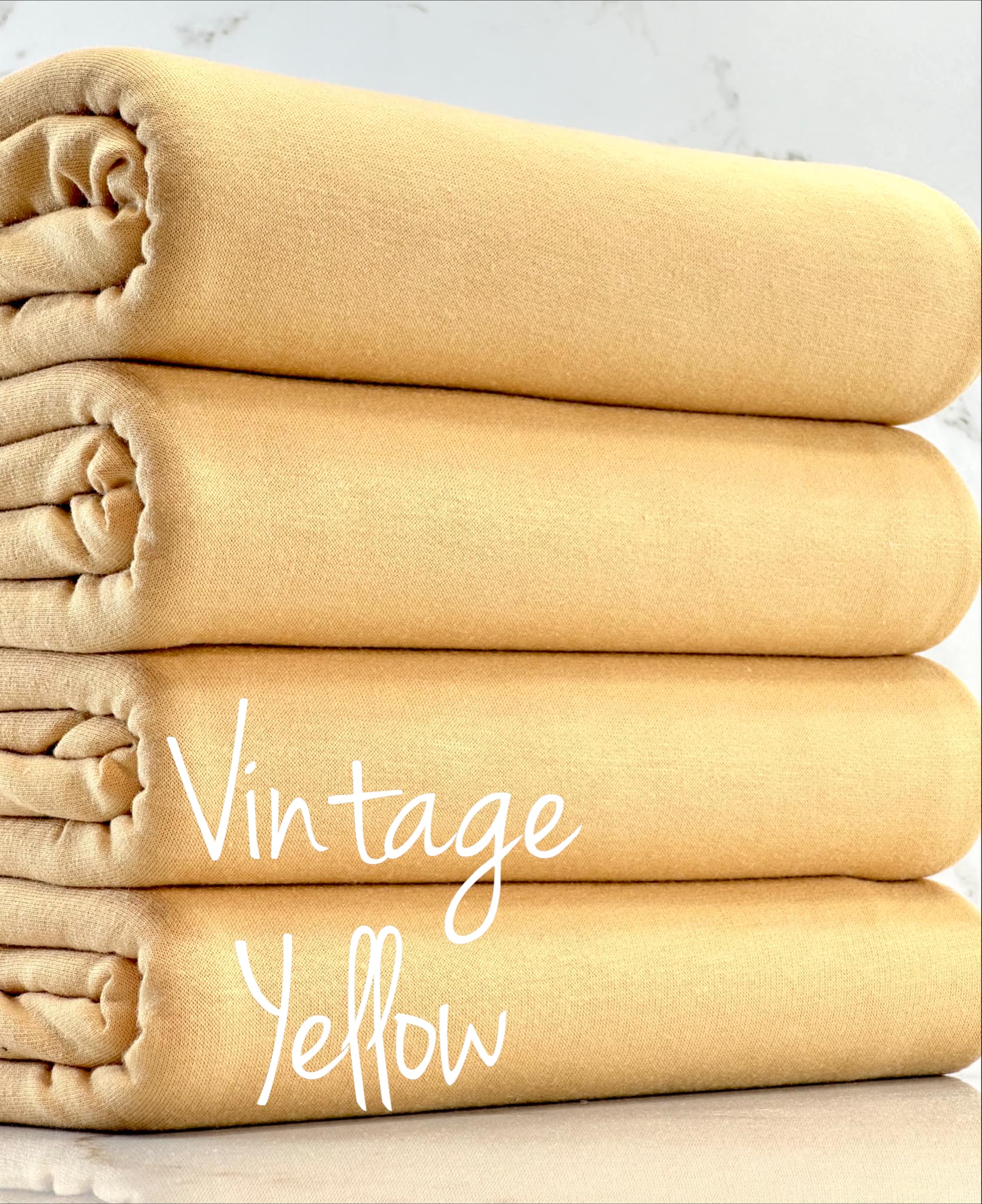(FRENCH TERRY) VINTAGE YELLOW