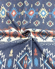 (BELLA RIB) WESTERN PRINT ON NAVY
