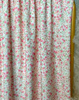 (EYELET) LIGHT CORAL FLORAL ON OFF WHITE