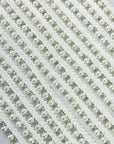(TRIM) IVORY STRIP WITH PEARLS