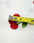 (DBP) RED CHERRIES ON OFF WHITE