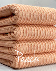 (GOLDEN RIB KNIT) PEACH
