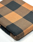 (SWEATER KNIT/ OAKLEY) COPPER AND BLACK CHECKERED