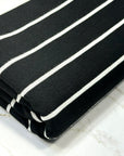 (KNIT) THIN OFF WHITE STRIPES ON BLACK