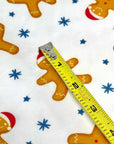 (DBP) MEDIUM GINGERBREAD MAN AND STARS ON OFF WHITE