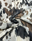(MESH) COW PRINT ON CREAM