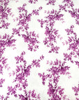 (4X2 YUMMY RIB) MAGENTA FLOWERS ON OFF WHITE