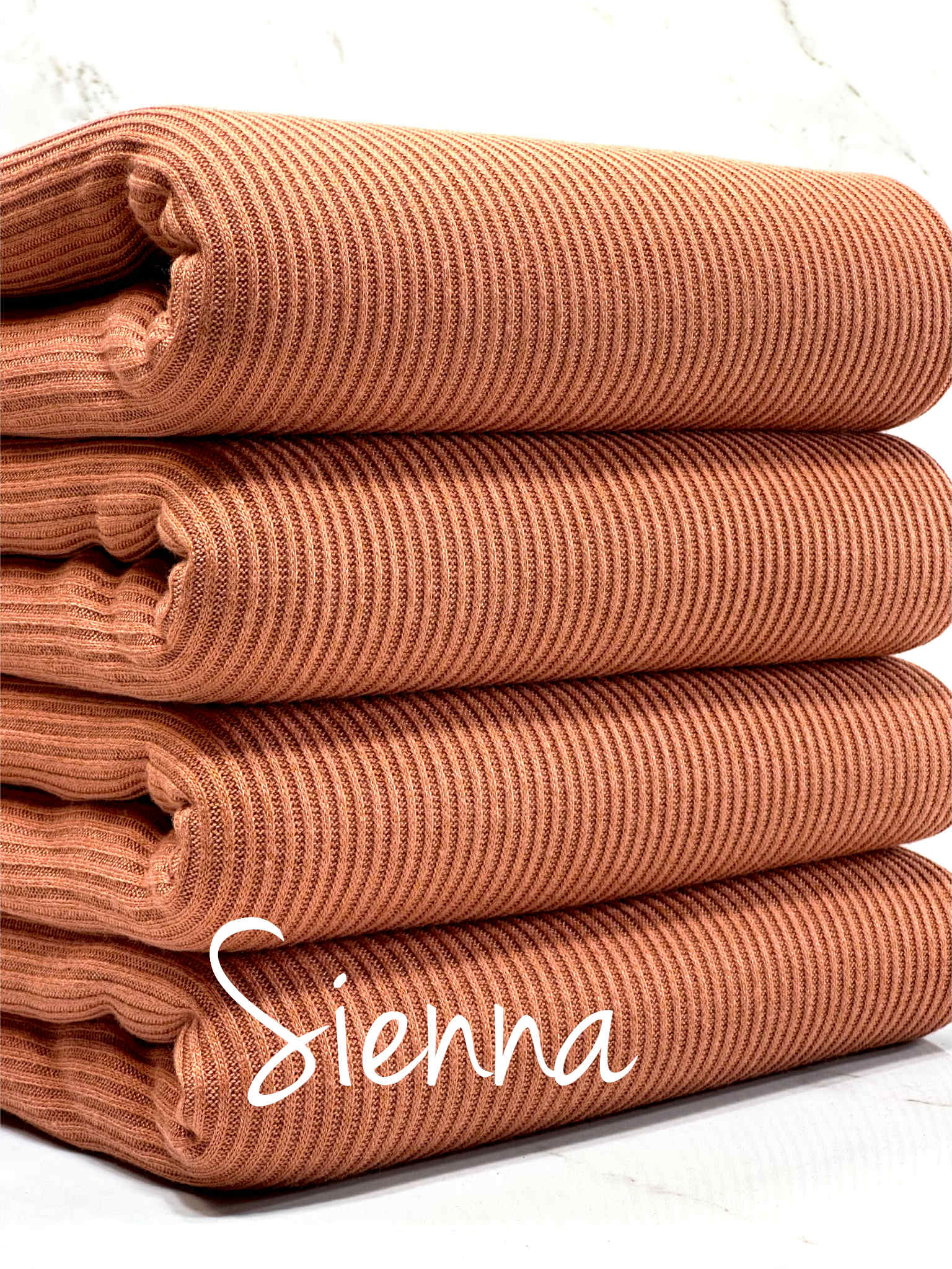(CASHMERE RIB BRUSHED) SIENNA
