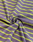 (RIB) CITRUS STRIPES ON VINTAGE PURPLE