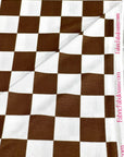 (OAKLEY) BROWN MEDIUM CHECKERED ON OFF WHITE