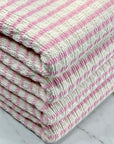 (GUAPO STRIPE) PINK STRIPES ON IVORY