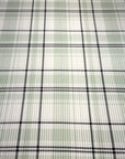 (4X2 YUMMY RIB) LIGHT SAGE AND BLACK PLAID