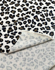 (FRENCH TERRY) BROWN AND BLACK CHEETAH ON TAUPE