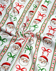 (4X2 YUMMY RIB) SANTA CLAUS WITH BOWS PATTERN ON OFF WHITE (3)