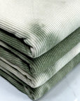 (CASHMERE RIB BRUSHED) OLIVE AND CREAM TIE DYE