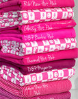 (FRENCH TERRY) PINK GAMER AND HAPPY FACES CHECKERED PRINT (1)
