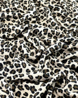 (FRENCH TERRY) BROWN AND BLACK CHEETAH ON TAUPE