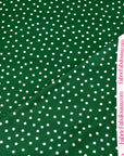 (OAKLEY) TINY OFF WHITE POLKA DOTS ON EMERALD