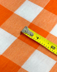 (KNIT) ORANGE AND OFF WHITE MEDIUM GINGHAM
