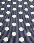 (URBAN RIB) WHITE POLKA DOTS ON NAVY