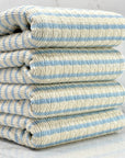 (GUAPO STRIPE) BABY BLUE STRIPES ON IVORY