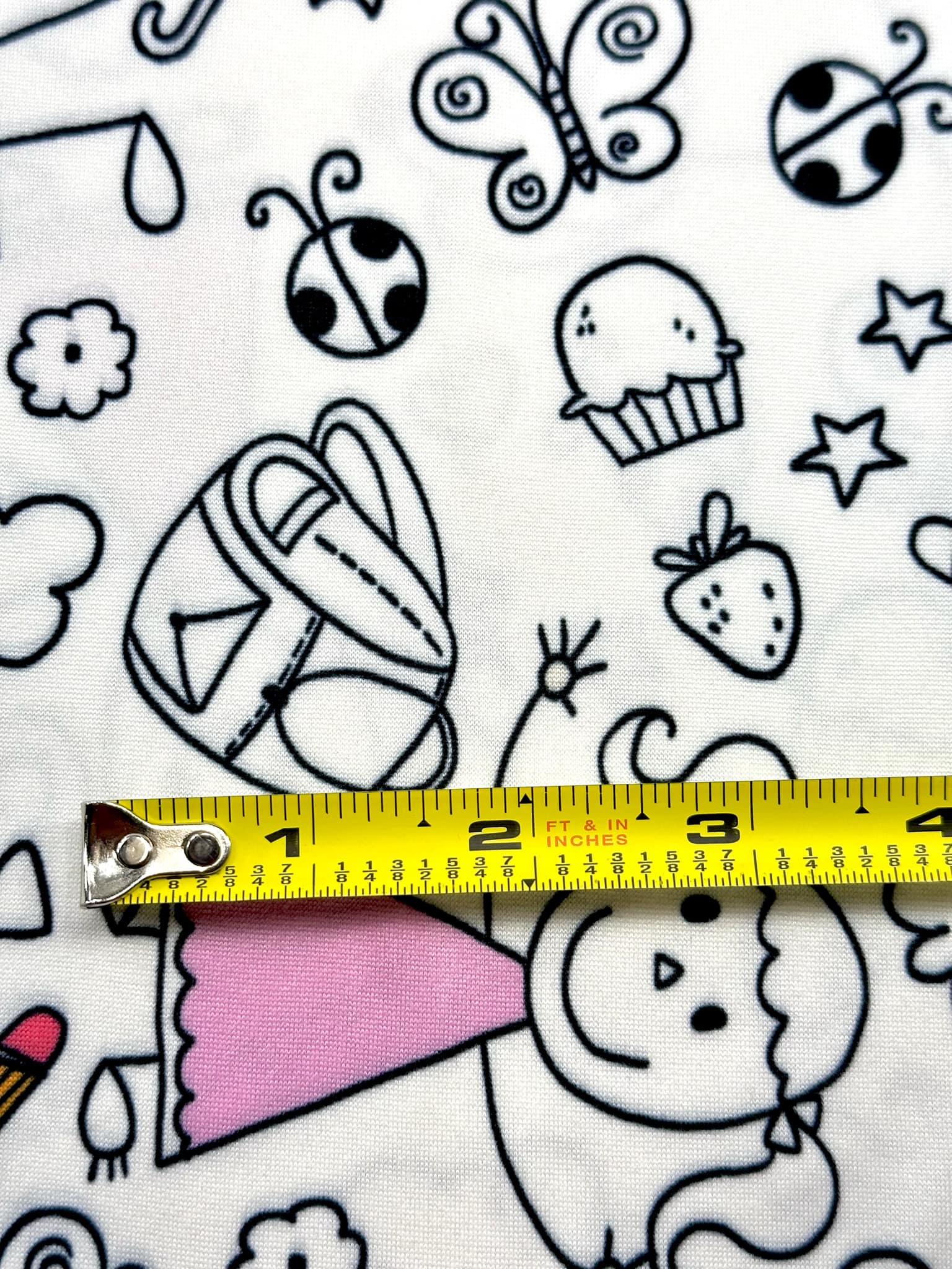 (DBP) LITTLE GIRL SKETCH COLORING ON FABRIC