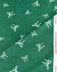 (THERMAL) OFF WHITE BOWS ON EMERALD