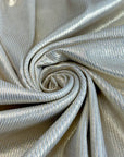 (2X2 RIB) GOLD FOIL ON OFF WHITE