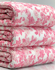 (URBAN RIB) PRETTY PINK FLORAL ON OFF WHITE