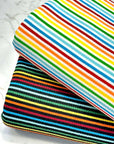 (RIB) RAINBOW STRIPES ON OFF WHITE