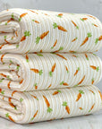 (URBAN RIB) CARROTS ON CREAM AND OFF WHITE STRIPES