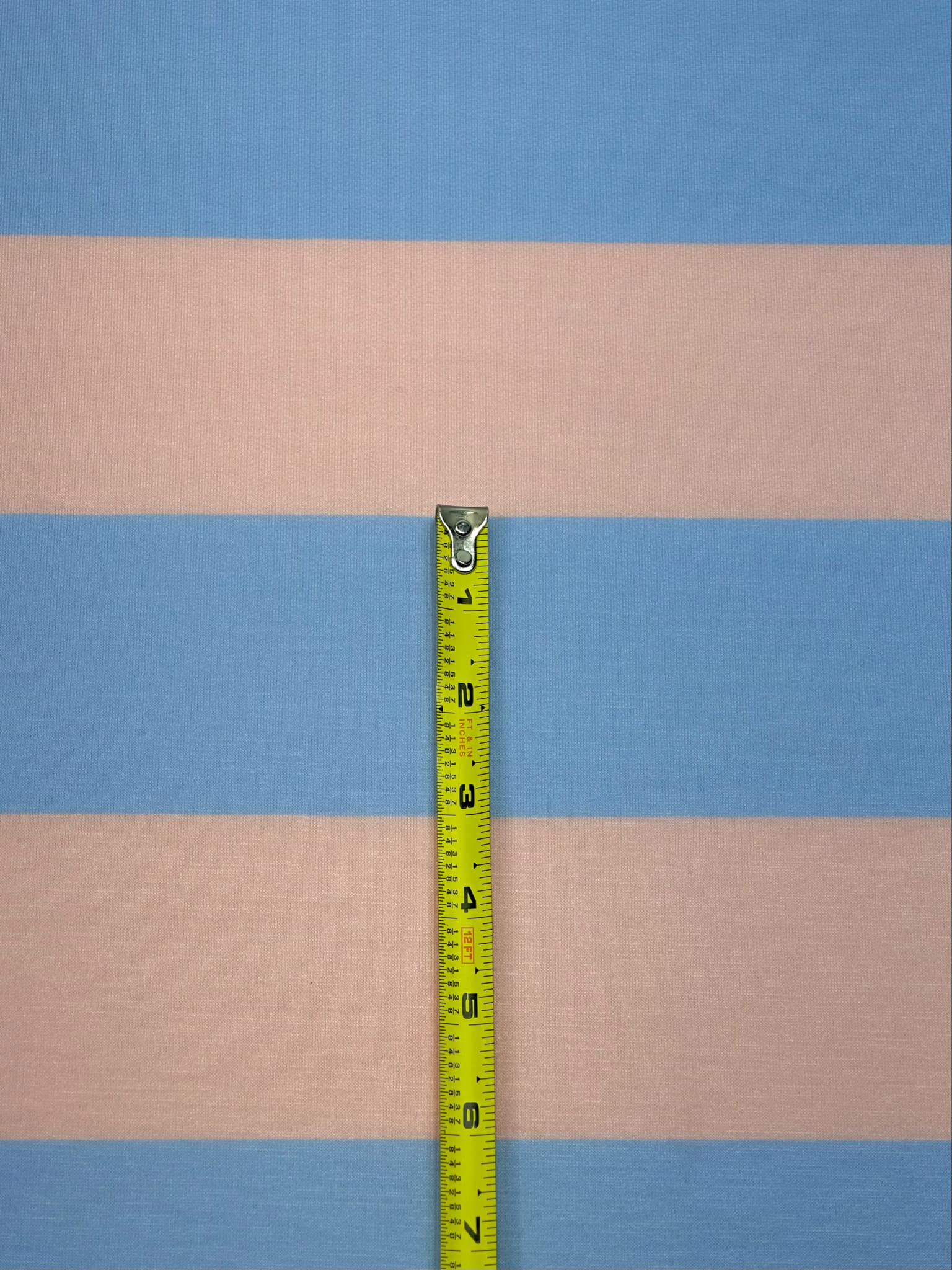 (FRENCH TERRY THIN) PINK AND BLUE STRIPES