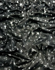 (MESH) WHITE STARS ON BLACK