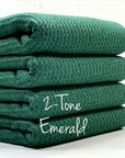 (WAFFLE BRUSHED) 2- TONE EMERALD