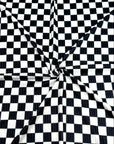 (4x2 YUMMY RIB) BLACK AND OFF WHITE CHECKERED (5)