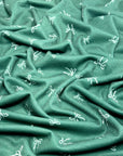 (THERMAL) OFF WHITE BOWS ON EMERALD