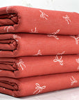 (THERMAL) OFF WHITE BOWS ON RED