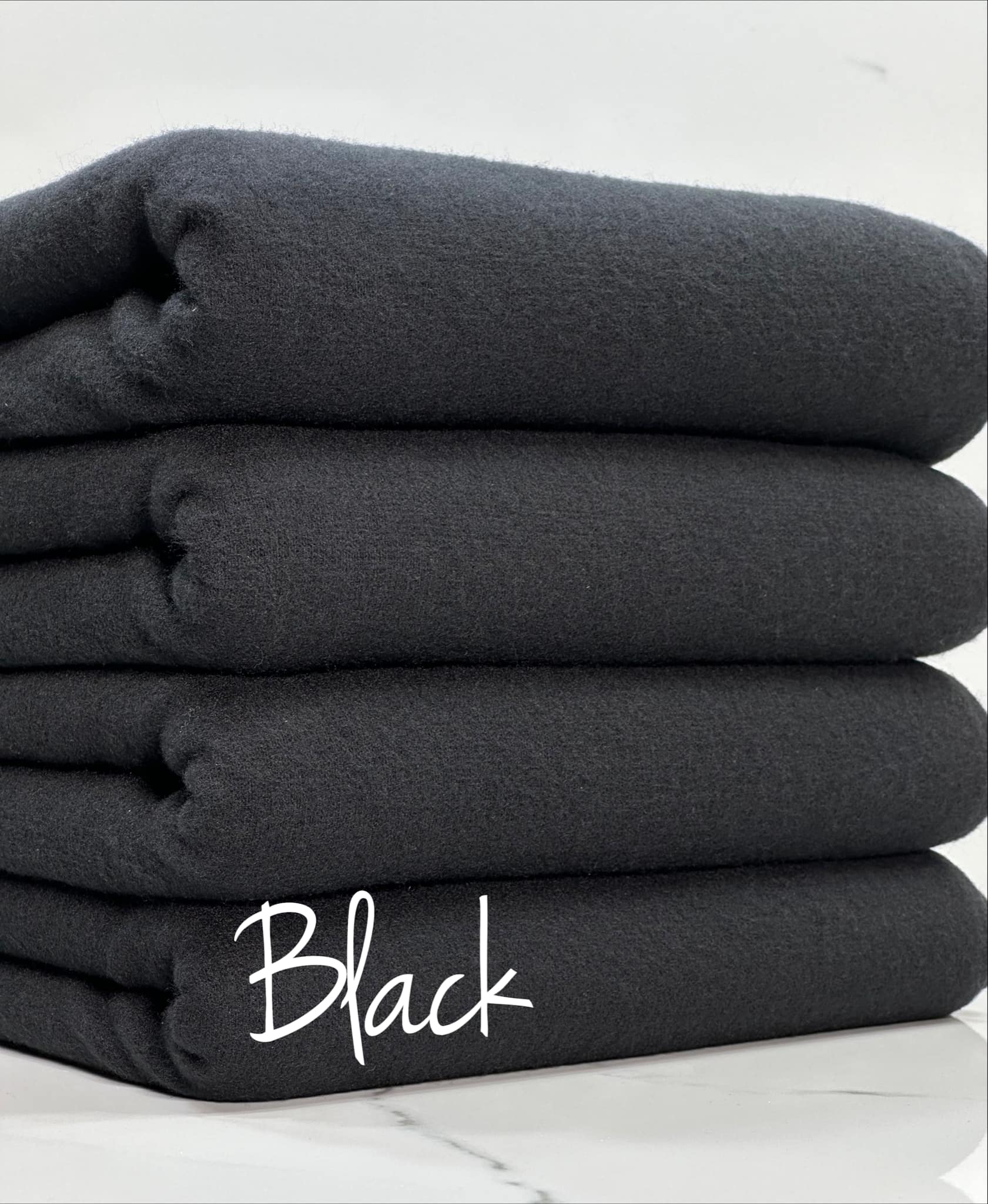 (BRUSHED SWEATER KNIT) BLACK