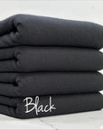 (BRUSHED SWEATER KNIT) BLACK