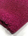 (POLY TERRY METALLIC STRETCHED KNIT) HOT PINK