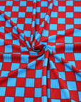 (YUMMY RIB) RED AND BLUE CHECKERED