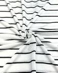 (KNIT) THIN BLACK STRIPES ON OFF WHITE
