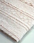 (RUFFLE LACE) FLORAL ON DUSTY PINK