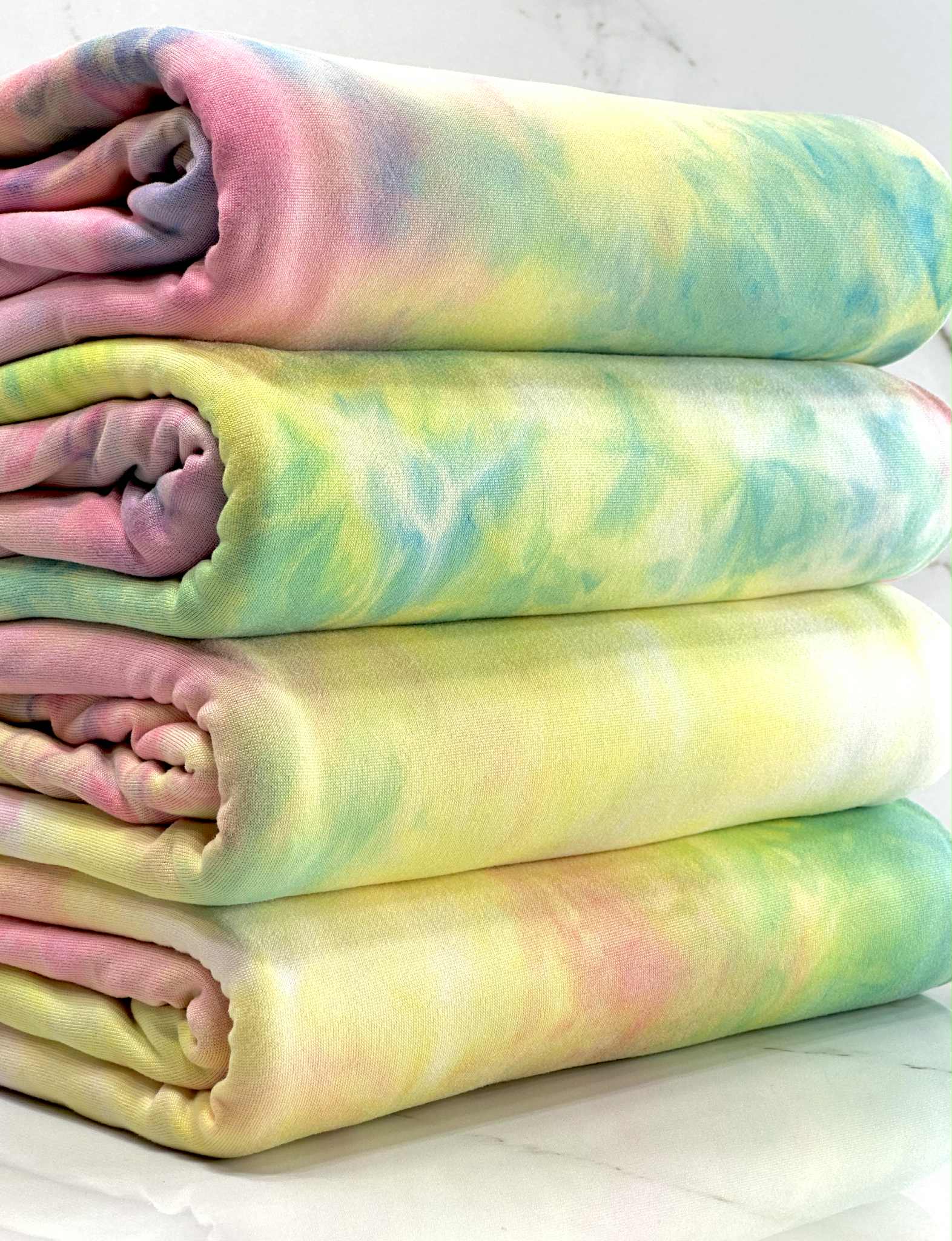(DBP) YELLOW, PINK, AND BLUE TIE DYE