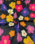 (SWEATER KNIT/ OAKLEY) COLORFUL FLOWERS ON BLACK(2)