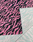 (ITY) BLACK ZEBRA ON PINK