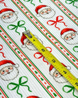 (4X2 YUMMY RIB) SANTA CLAUS WITH BOWS PATTERN ON OFF WHITE (3)