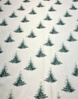 (BRUSHED SWEATER KNIT) PINE TREES ON CREAM