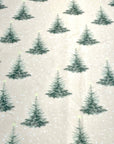 (BRUSHED SWEATER KNIT) PINE TREES ON CREAM