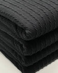 (CABLE KNIT) BLACK